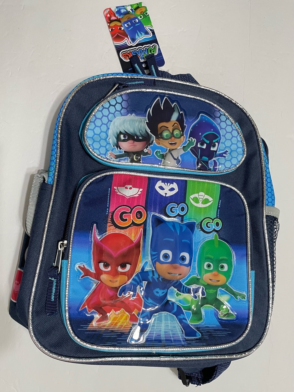 Small Backpack-PJ Masks Small 12" Toddler School Backpack ,New With Tag!